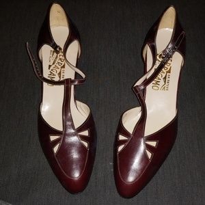 Ferragamo vintage t-strap heels
